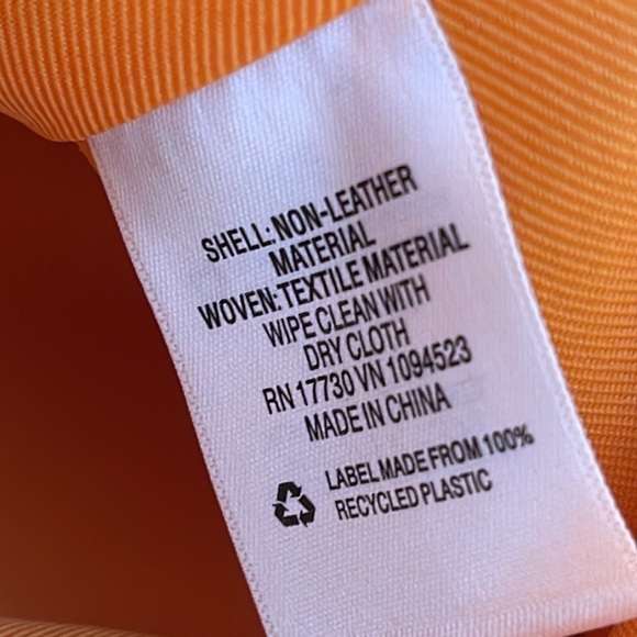 A NEW DAY Orange Basket Weave Woven Bucket Bag/Purse Shoulder Crossbody NEW - Picture 10 of 16